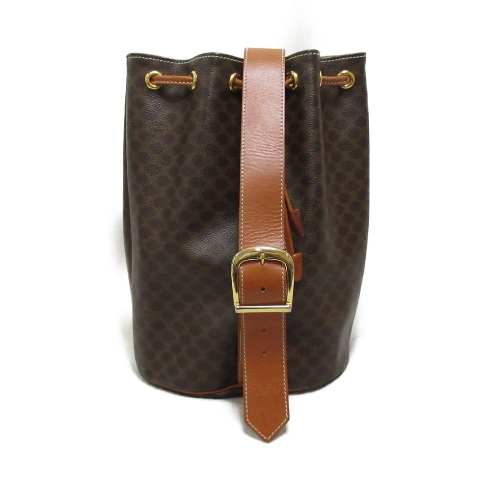 Celine Macadam Pattern Shoulder Bag Coated Canvas… - image 1